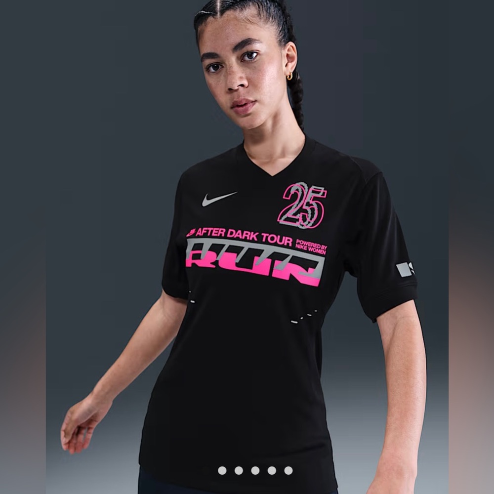 Nike After Dark Tour Dri-FIT Graphic Running Jersey IF5597-010 Women’s XS